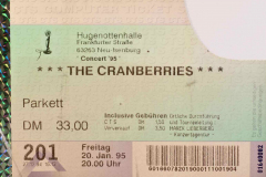 Hugenottenhalle, Neu-Isenburg, Germany (20-01-1995) ticket