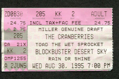 Desert Sky Pavilion Phoenix AZ 30-08-1995 ticket