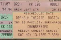 Orpheum Theatre, Boston MA (13-05-1995)